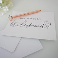 Bridesmaid Karte & Stift